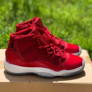 Jordan 11 Win 96 Size 3.5 Youth Fit Equivalent to size 5 Women’s